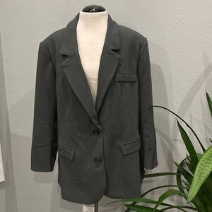 Cider Charcoal Gray Blazer 1XL